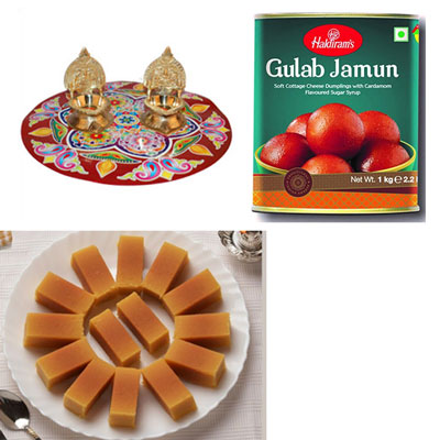 "Sweets and Diyas - code 11 (Express Delivery) - Click here to View more details about this Product